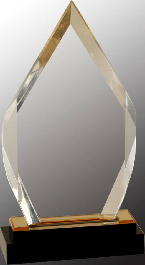 Gold Fusion Diamond Impress Acrylic Award, 9"