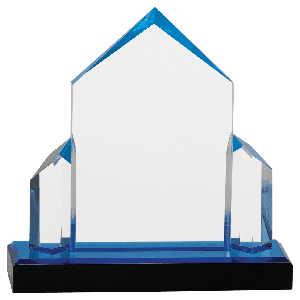 Blue 7" x 7" Jewel Post Impress Acrylic