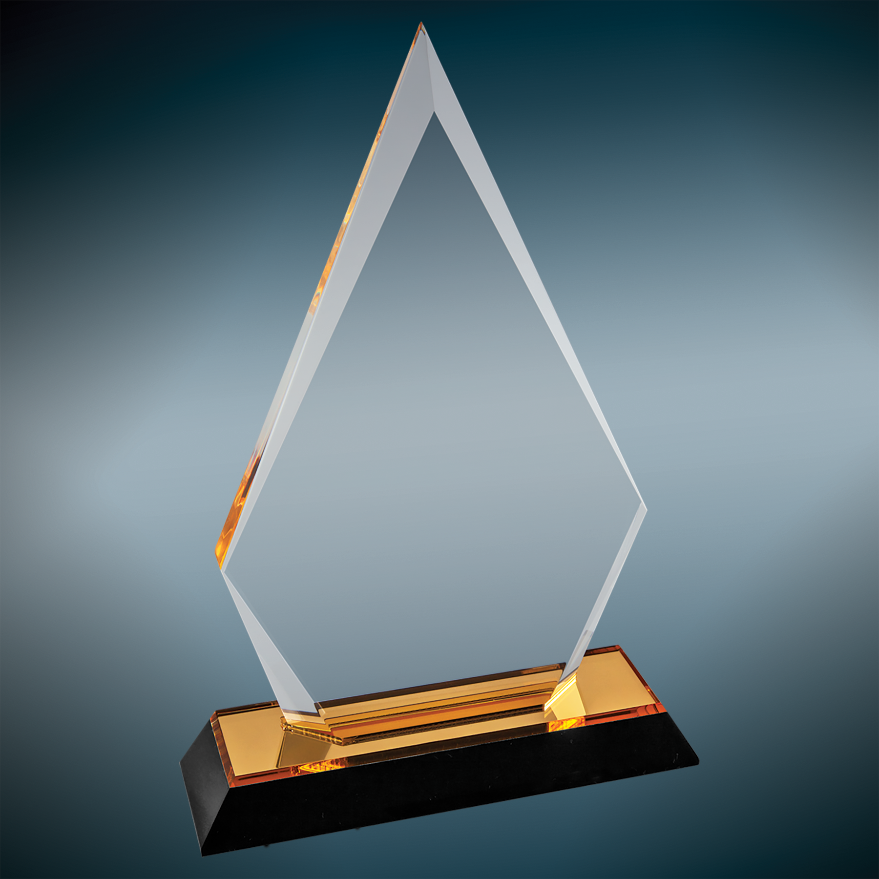 Gold Arrow Point Impress Acrylic Award, 8"