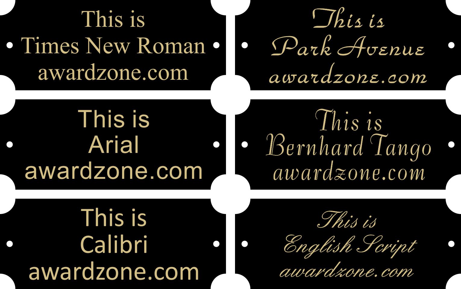 1" x 2 1/2" Black Brass Plate, Engraved