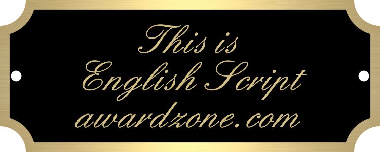 1" x 2 1/2" Black Brass Plate with Gold Border, Engraved