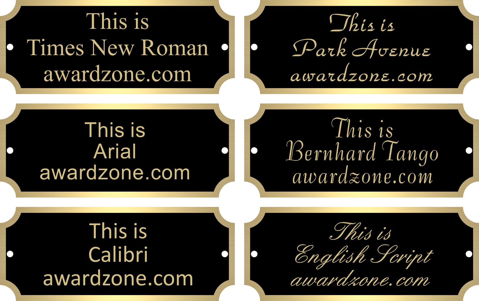 1" x 2 1/2" Black Brass Plate with Gold Border, Engraved