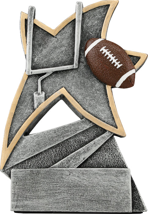 5 1/2 inch Football Jazz Star Resin