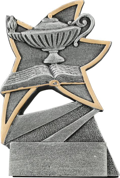 5 1/2 inch Lamp of Knowledge Jazz Star Resin