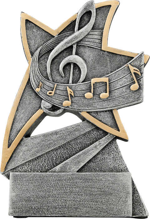 5 1/2 inch Music Jazz Star Resin