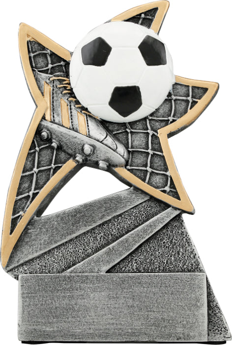 5 1/2 inch Soccer Jazz Star Resin