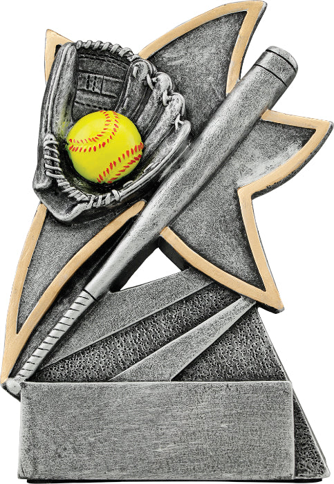5 1/2 inch Softball Jazz Star Resin