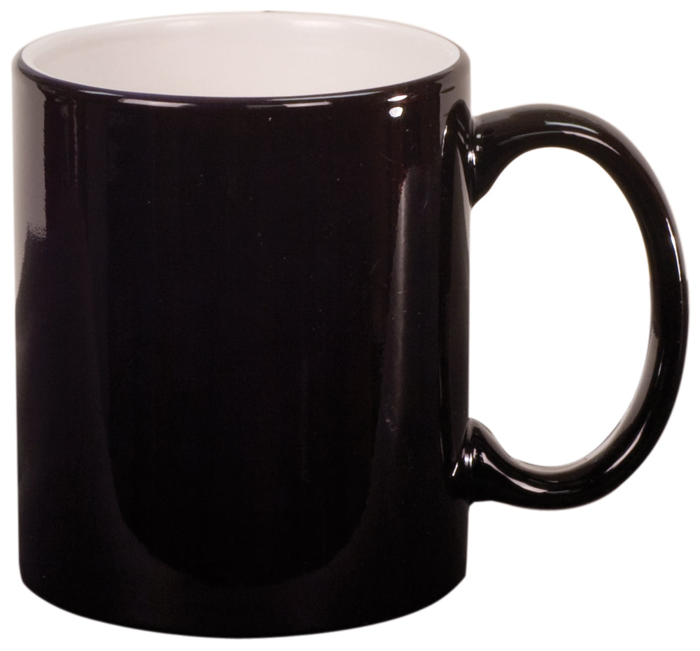 11 Oz Ceramic Mug with Contrasting Color Accent