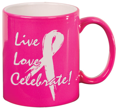 11 Oz Ceramic Mug with Contrasting Color Accent