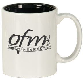 11 Oz Ceramic Mug with Contrasting Color Accent