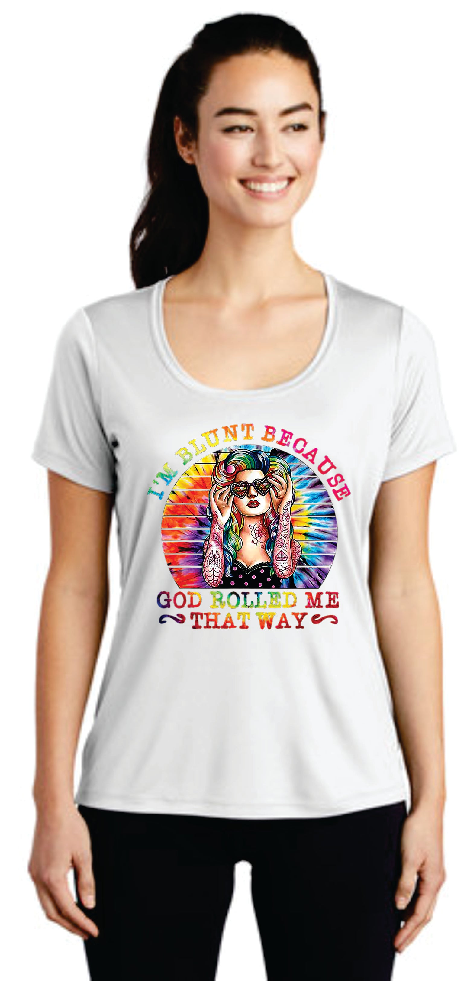 I'm Blunt Because Ladies' Top (sunglasses)