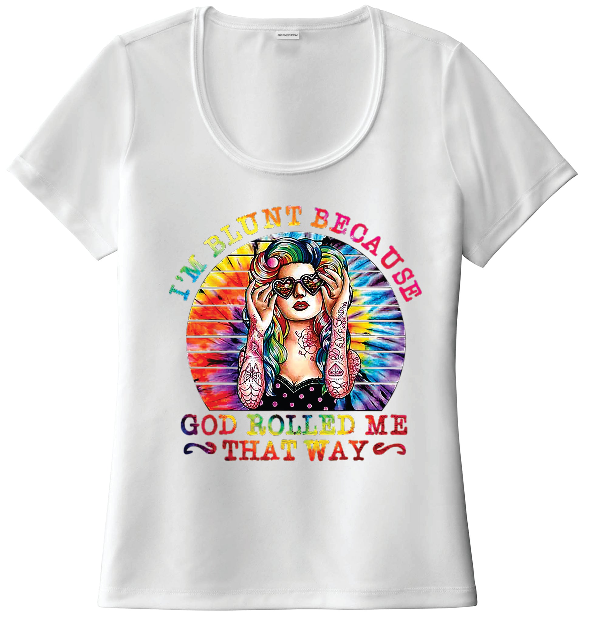 I'm Blunt Because Ladies' Top (sunglasses)