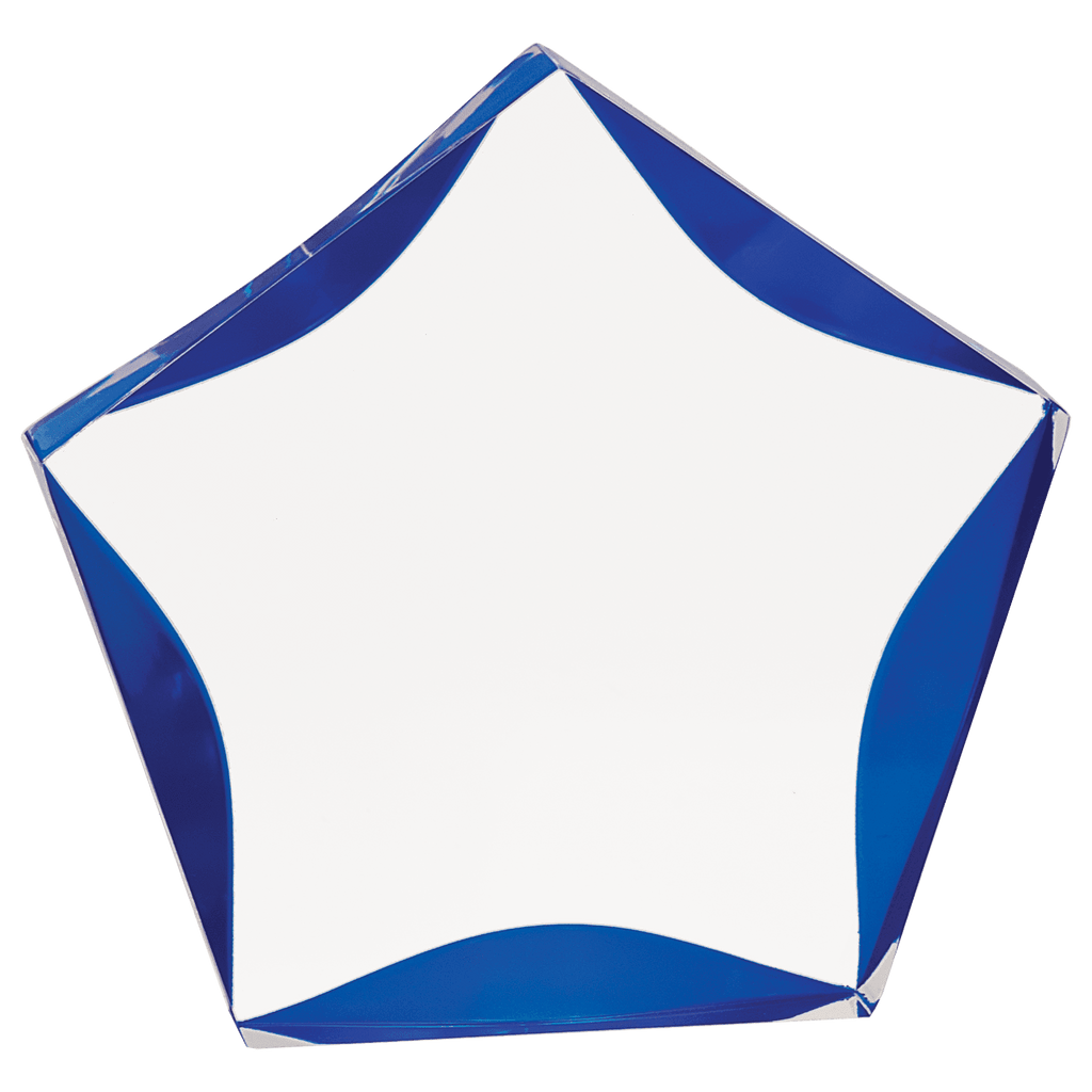 Clear/Blue 7"/ Luminary Star Acrylic