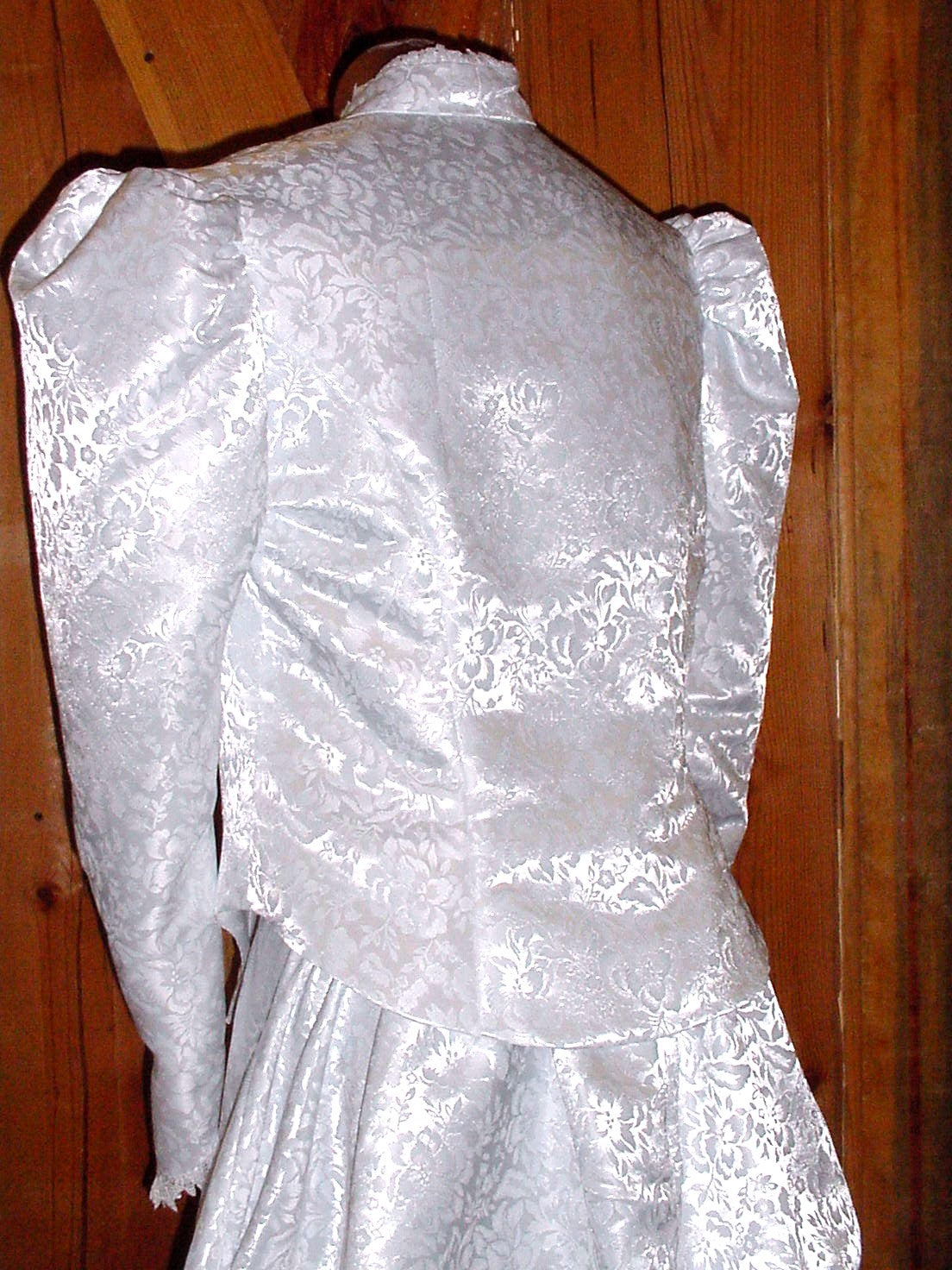 Simple Graces "Lilith and Lillian" Set in Satin Jacquard, White, Size 16