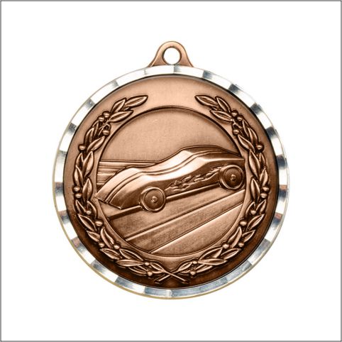 2" Pinewood Derby Diamond Edge Medal
