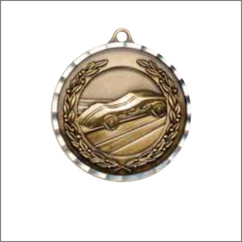 2" Pinewood Derby Diamond Edge Medal