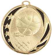 Basketball MidNite Star Medal with Neck Ribbon