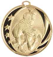 Wrestling MidNite Star Medal with Neck Ribbon