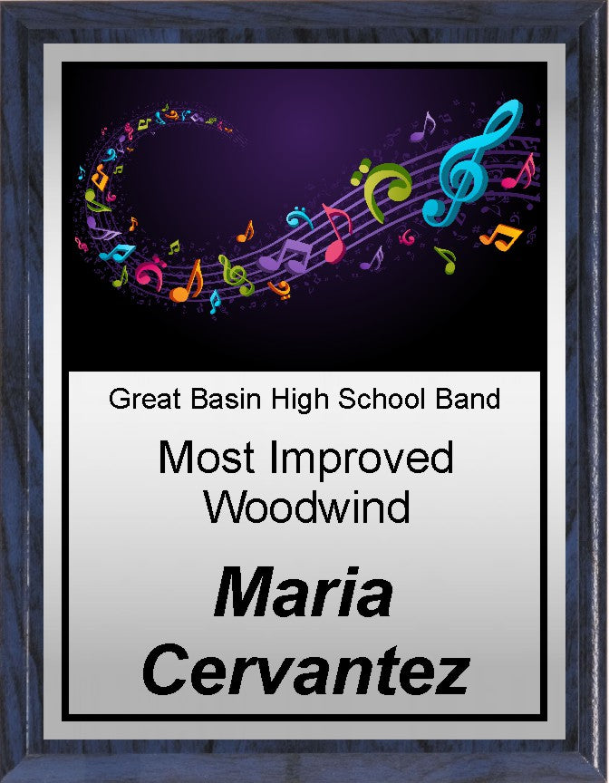 Colorful Notes Music Plaque