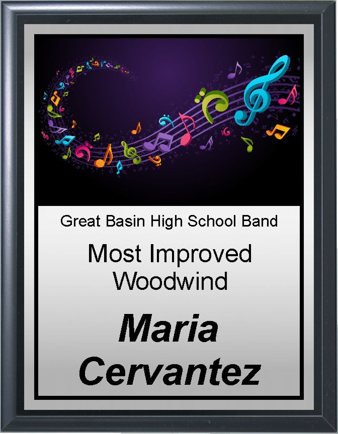 Colorful Notes Music Plaque