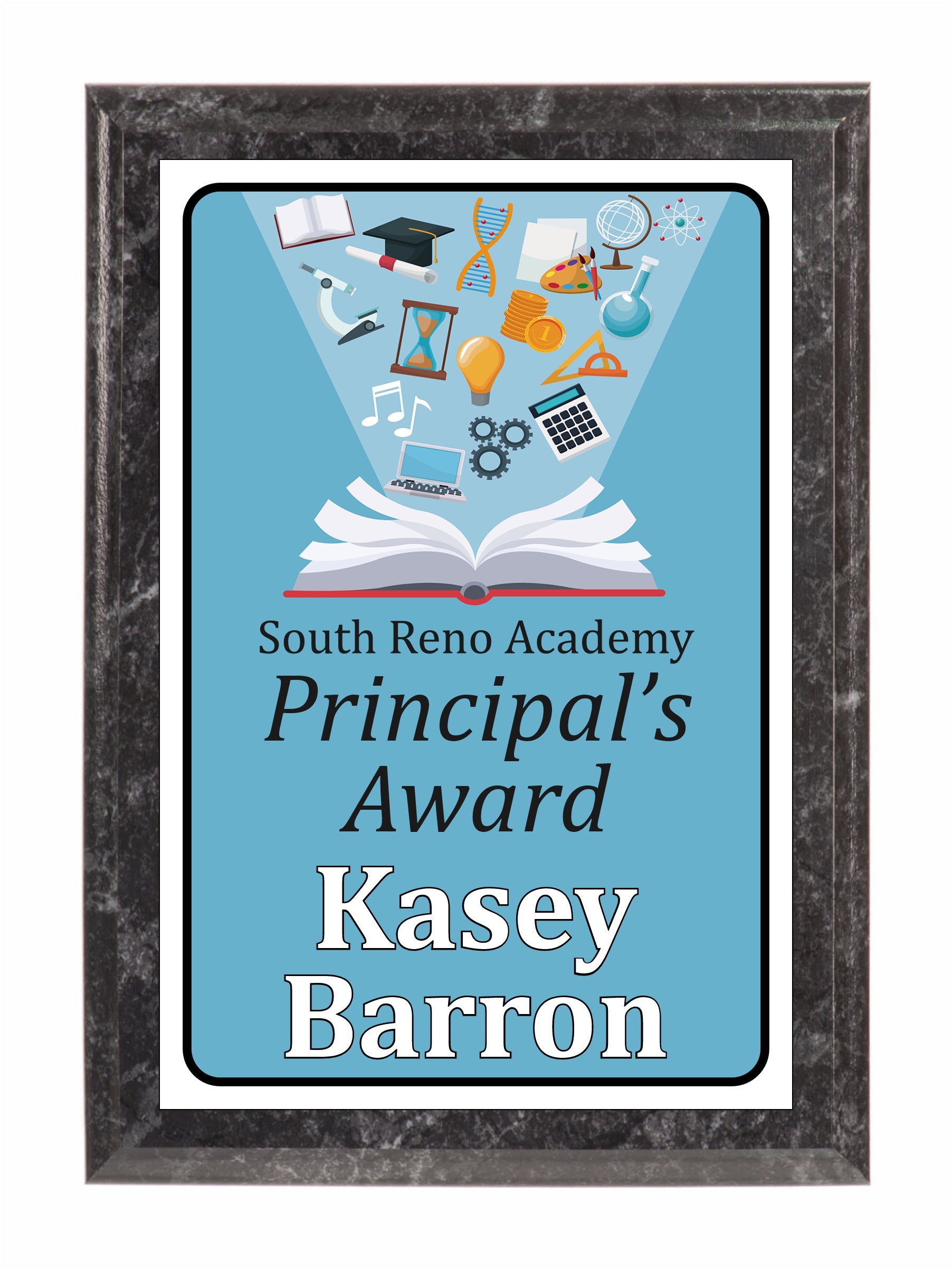 Open Book Academic Plaque