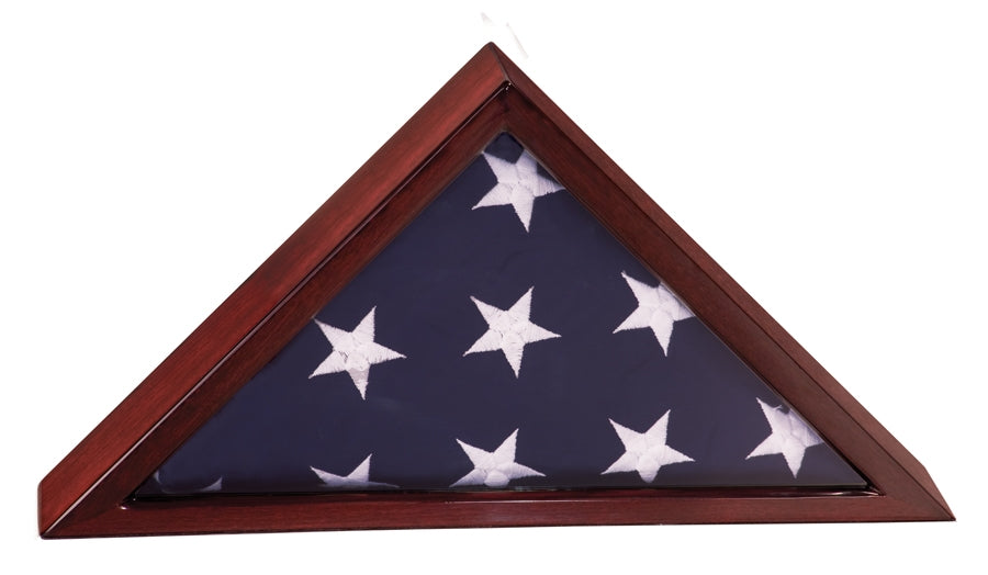 Rosewood Piano Finish Flag Display Case for 3' x 5' flag