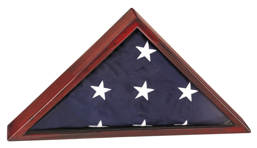 Rosewood Piano Finish Flag Display Case for 5' x 9 1/2' flag