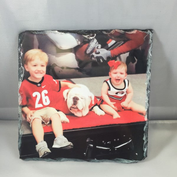 Glossy Square Photo Stone