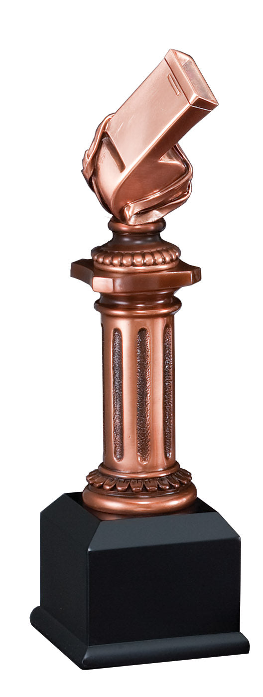 Antique Bronze Whistle Pedestal Award