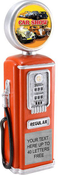 Gas Pump Resin, Red, with Custom insert