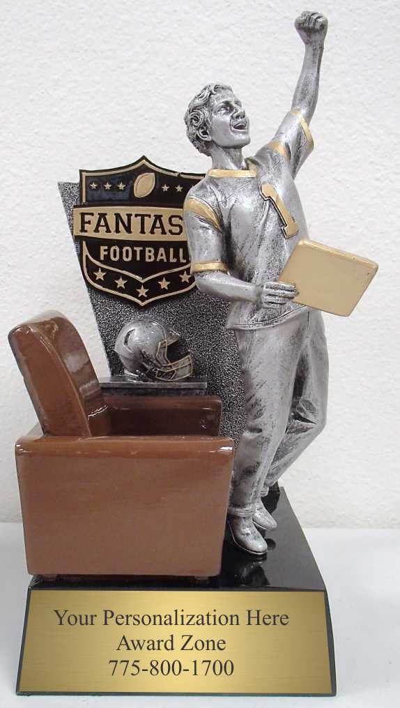 Arm Chair Fist Pump Fantasy Football Trophy