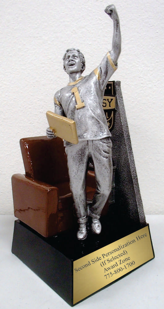 Arm Chair Fist Pump Fantasy Football Trophy