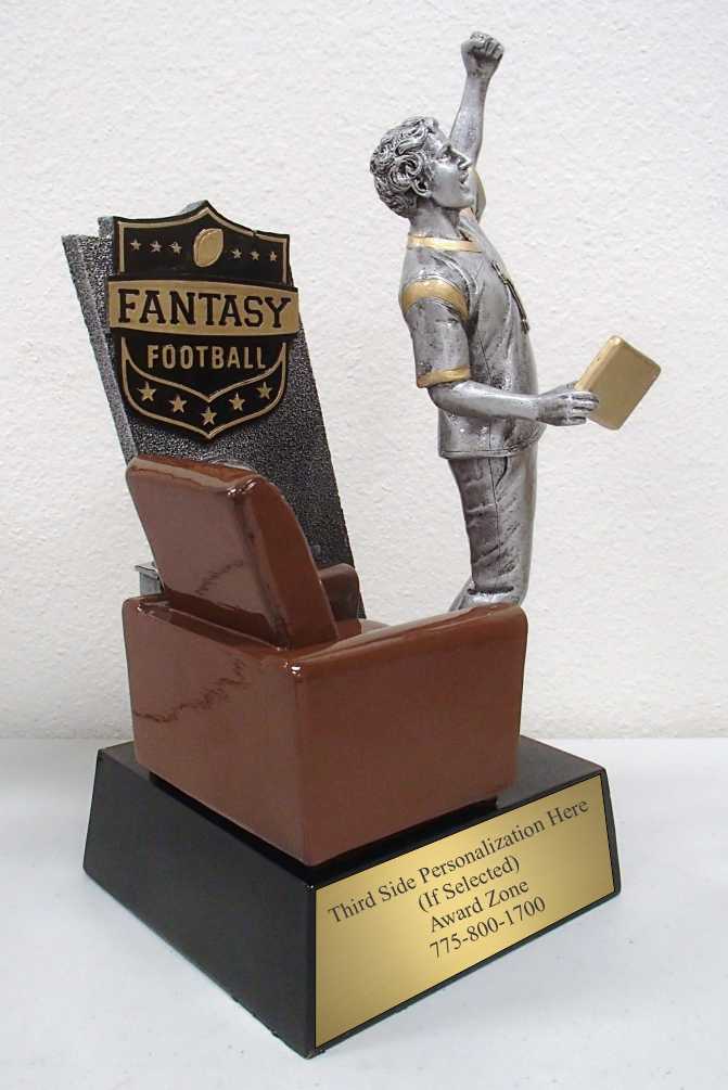Arm Chair Fist Pump Fantasy Football Trophy