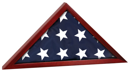 Rosewood Piano Finish Flag Display Case for 5' x 9 1/2' flag