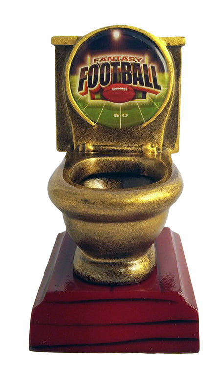 Rosewood-Antique Gold Toilet Loser Award