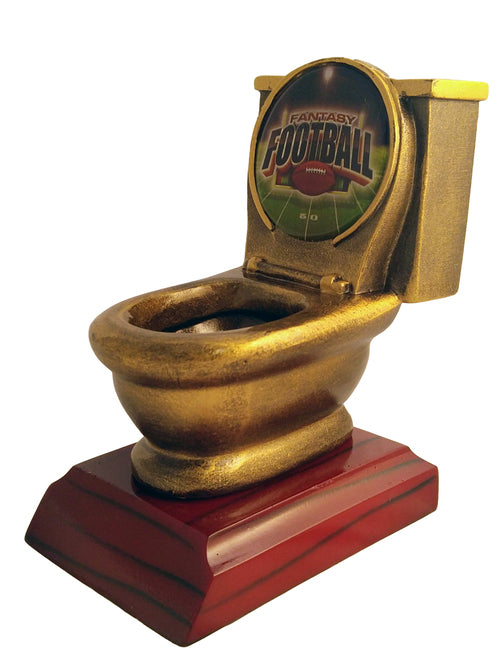 Rosewood-Antique Gold Toilet Loser Award