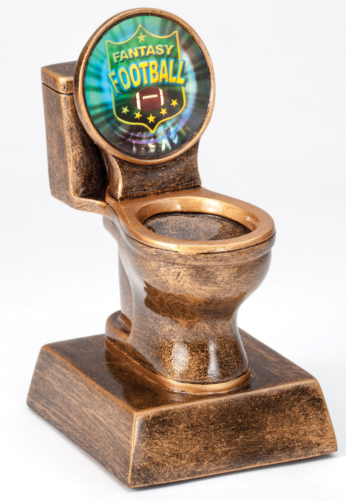 Antique Gold Toilet Loser Award With Insert