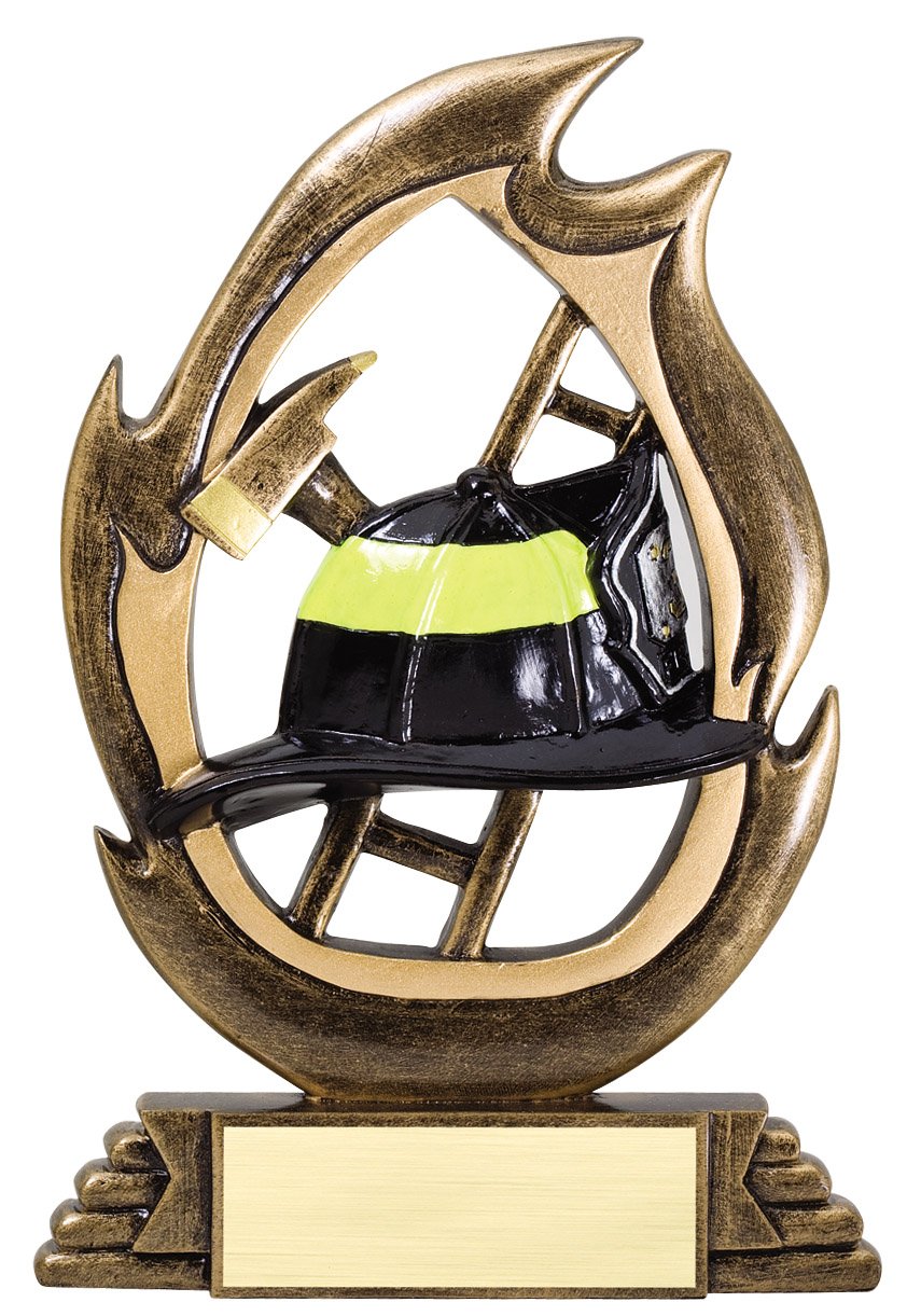 Flame Fire Helmet Firefighter Award