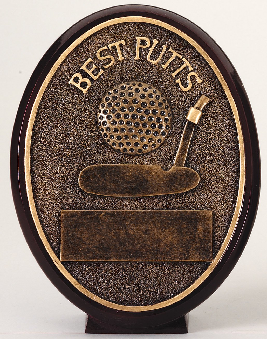 Best Putts Oval Resin Trophy