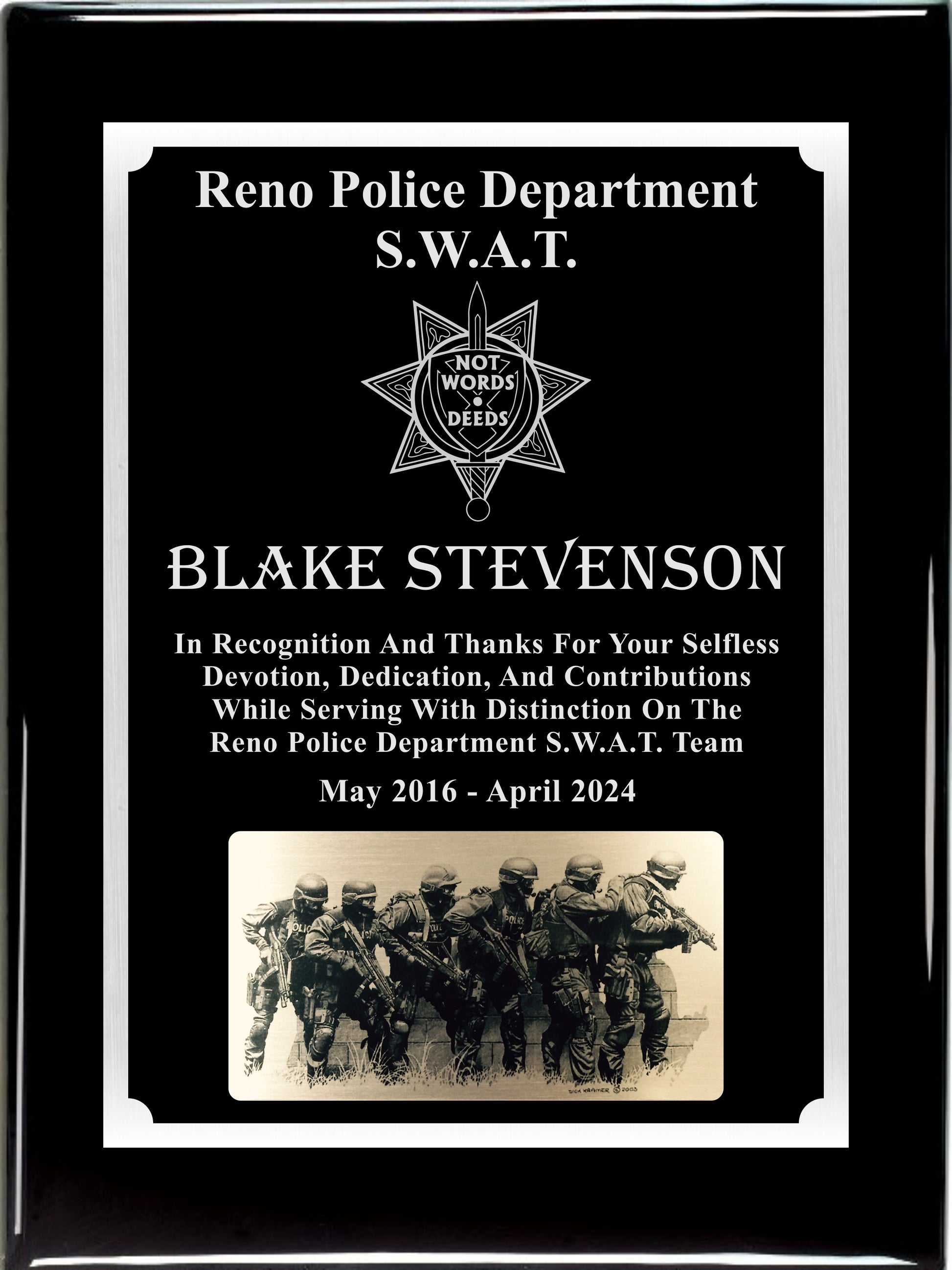 SWAT Plaque