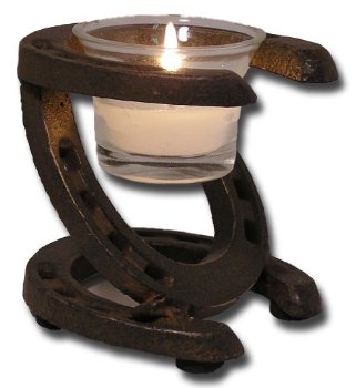 Horseshoes Tealight Candle Holder