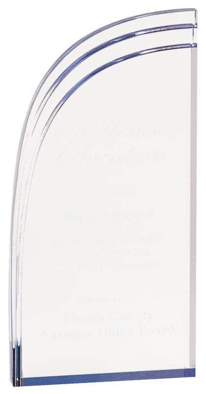 Blue Wave Acrylic Award
