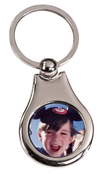 Pear Shaped Metal Key Chain