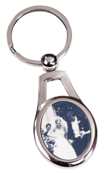 Oval Metal Key Chain