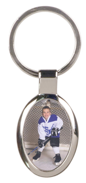 Oval Metal Key Chain