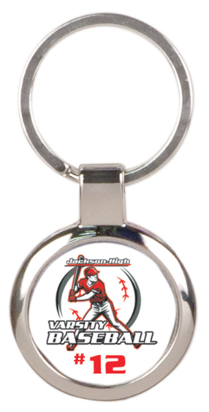 Round Metal Key Chain