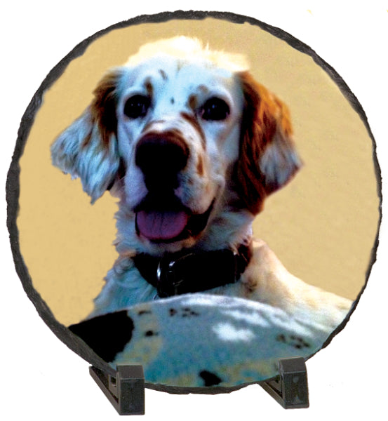 Glossy Round Photo Stone