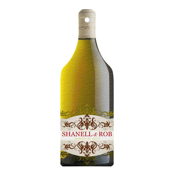Wine Bottle Shape Glass Cutting Board