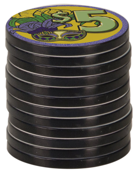 Black Edge Poker Chip