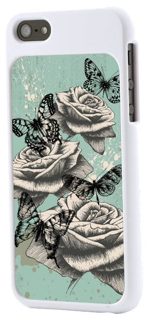 White Iphone 5/5s Soft Touch Coated Hard Plastic Case